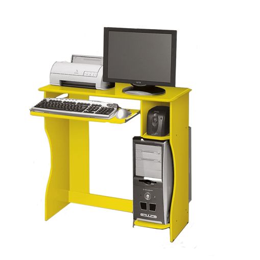 Mesa para Computador Amarela Lívia EDN