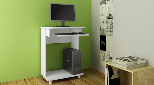 Mesa para Computador Branco FF Acetinado Art In Móveis Multifuncionais - Artin Móveis