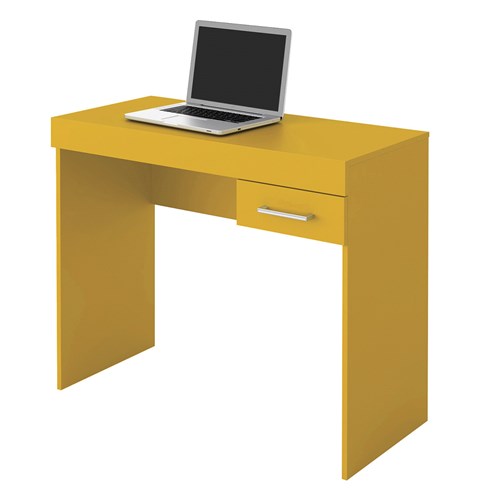 Mesa para Computador com 1 Gaveta Cooler Artely Amarelo