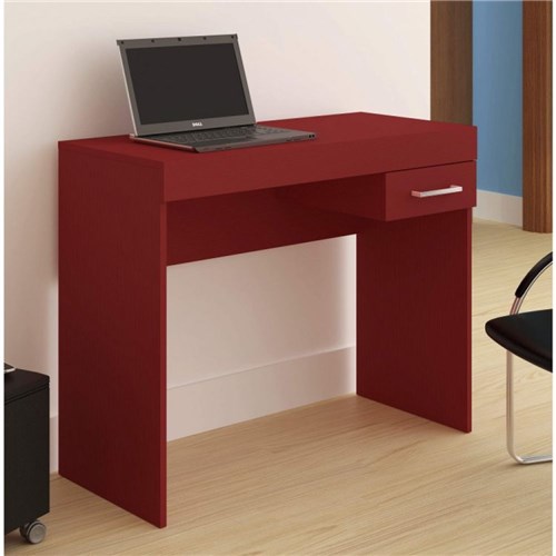 Mesa para Computador com Gaveta Cooler Artely Vermelho