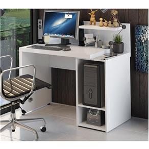 Mesa para Computador com Prateleira S973 Kappesberg - Branco Brilho - Branco