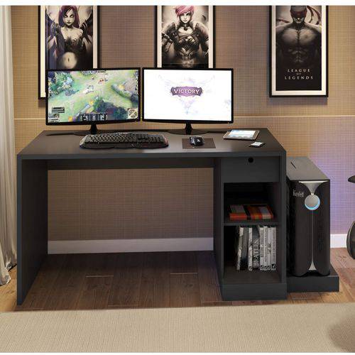 Mesa para Computador Desk Game DRX 3000 Siena Móveis Preto
