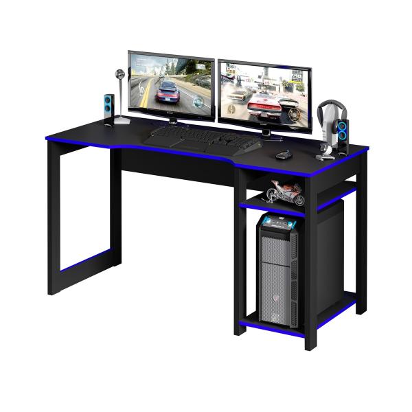 Tudo sobre 'Mesa para Computador Desk Gamer ME4152 Preto e Azul - Tecno Mobili'