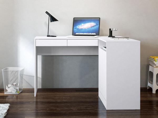 Mesa para Computador/Escrivaninha Portugal - 2 Portas 2 Gavetas - Politorno