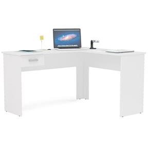 Mesa para Computador Fênix 1 Gaveta - Politorno - Branco