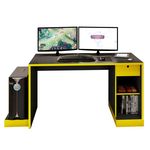Mesa para Computador Notebook Desk Game Drx 3000 Preto/amarelo - Móveis Leão