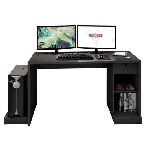Tudo sobre 'Mesa para Computador Notebook Desk Game Drx 3000 Preto - Móveis Leão'