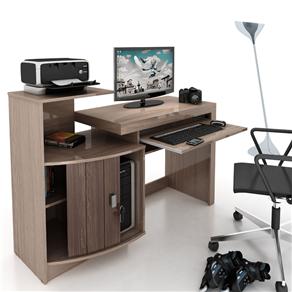 Mesa para Computador Vamol Shari - Amêndoa/Cacau