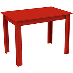 Mesa para Escritório Madesa Tutti Colors 5258b - Vermelho