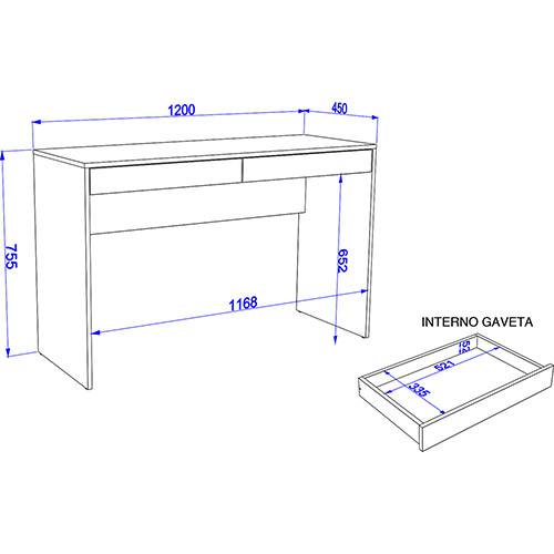 Mesa para Notebook Lindóia - Branco - Politorno