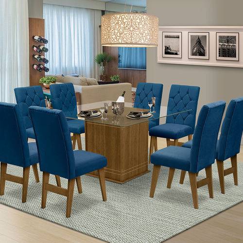Mesa para Sala de Jantar Saint Louis com 8 Cadeiras – Dobuê Movelaria - Mell / Royal