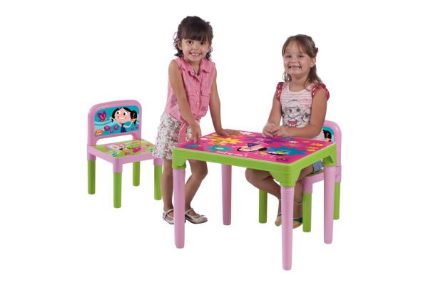 Mesa Show da Luna Mesinha Infantil C/ 2 Cadeiras Multibrink