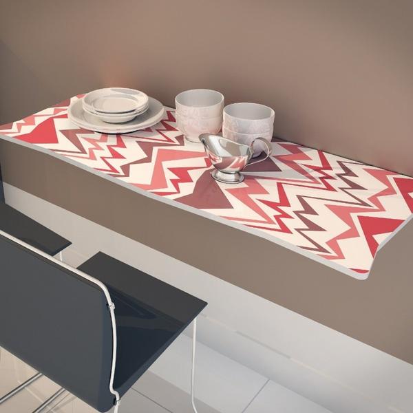 Mesa Suspensa de Parede Dobrável Flat Tomate 110x44 - Lymdecor