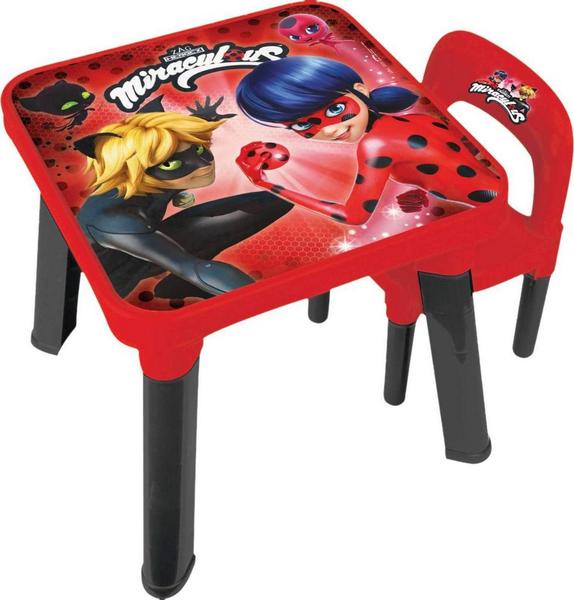 Mesinha com Cadeira - Miraculous - Ladybug - Fun