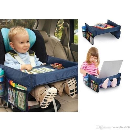 Mesinha Infantil Portatil Dobravel para Casa e Carro Mesa Atividades com Organizador para Crianças