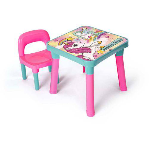 Mesinha Unicornio Magico C/cadeira