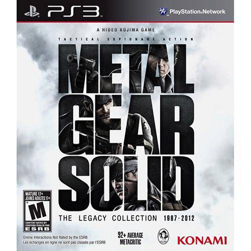 Metal Gear Solid: The Legacy Collection 1987-2012 - Ps3