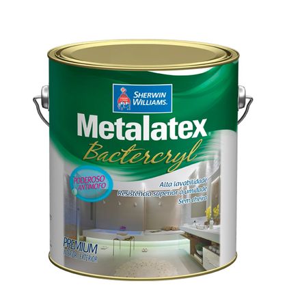 Metalatex Bactercryl Sem Cheiro - Acetinado Branco 3,6 Litros