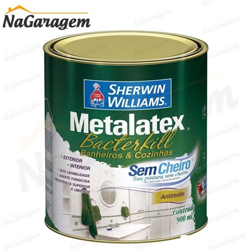 Metalatex Bacterkill Acetinado Branco 1/4 900Ml - Sherwin Williams