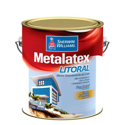 Metalatex Litoral Sem Cheiro 3,6 Litros - Acetinado Branco
