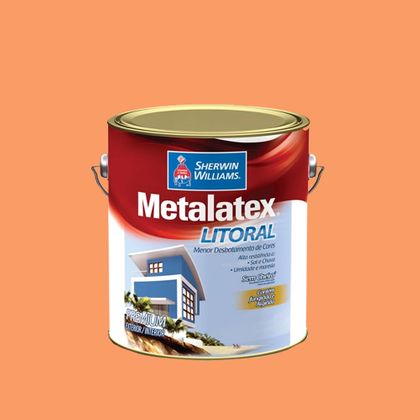 Metalatex Litoral Sem Cheiro 3,6 Litros - Acetinado Laranja Sauipe
