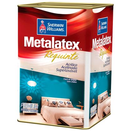 Metalatex Requinte Superlavável Sem Cheiro 18 Litros - Acetinado Branco Requinte