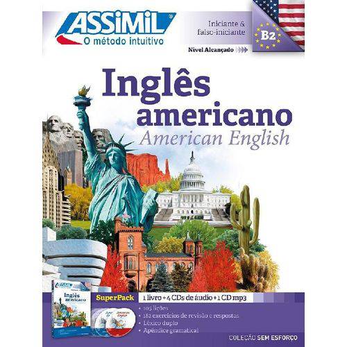 Tudo sobre 'Método Intuitivo Assimil Inglês Americano - Superpack Livro + CD + MP3'