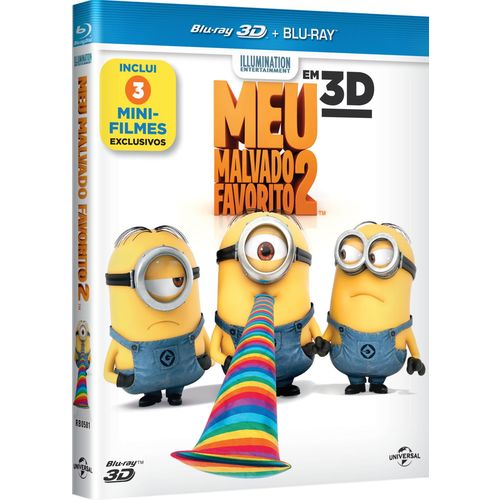 Meu Malvado Favorito 2 - Inclui 3 Mini-Filmes - Blu-Ray 3D + Blu-Ray