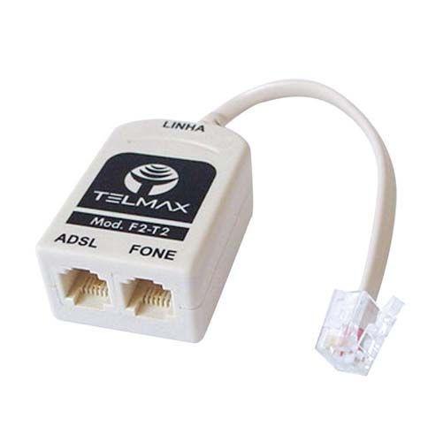 Micro Filtro ADSL F2-T2 02 Saídas - Telmax