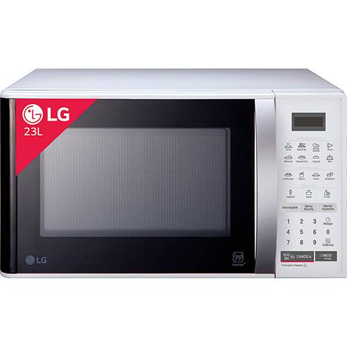 Micro-ondas LG MS2355R 23 Litros Branco 15 Programas Função Eco On
