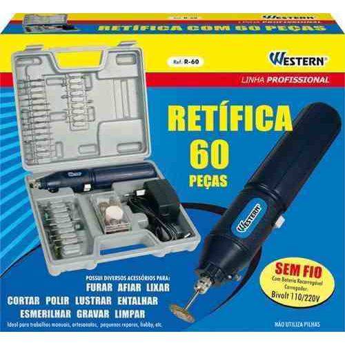 Micro Retifica Eletrica Bi-volt R 60 com 62 Acessorios