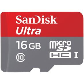 Micro Sd 16gb Sandisk Cartão Memória Classe 10 Ultra 80mbs