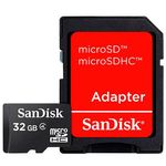 Micro Sd Sandisk 32gb C/adaptador