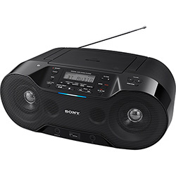 Micro System Sony ZS-RS70BT CD Player Rádio AM/FM USB/MP3 Bluetooth NFC 4,6W de Potência