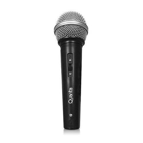 Microfone com Fio Quanta QTMIC100 Conector XLR 6,3mm - Preto