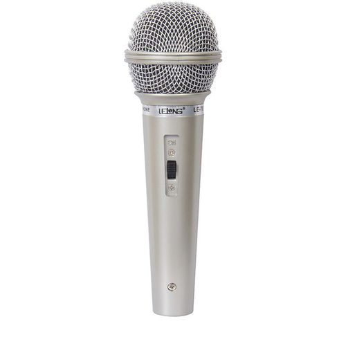 Microfone com Fio Profissional Dinamico Dm 701 Prata + Cabo 3 Metros