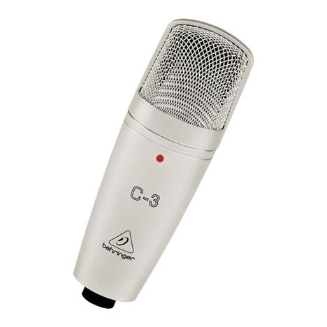 Microfone Condensador Behringer C3 Cardióide e Omnidirecional
