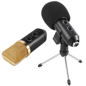 Tudo sobre 'Microfone Condensador Usb Estudio BM100FX Pedestal Articulado GT648 - Lorben'