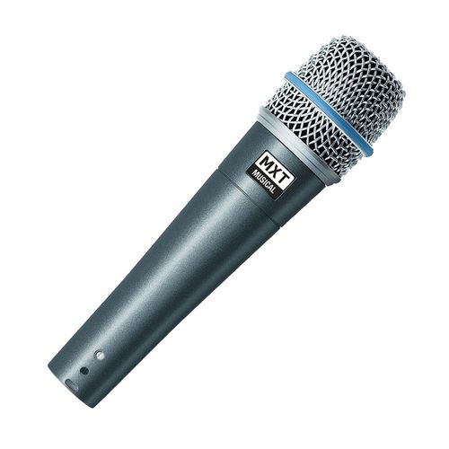 Microfone Dinâmico Pro Btm-57A - Kit 3 Peças com Maleta e Cachimbo