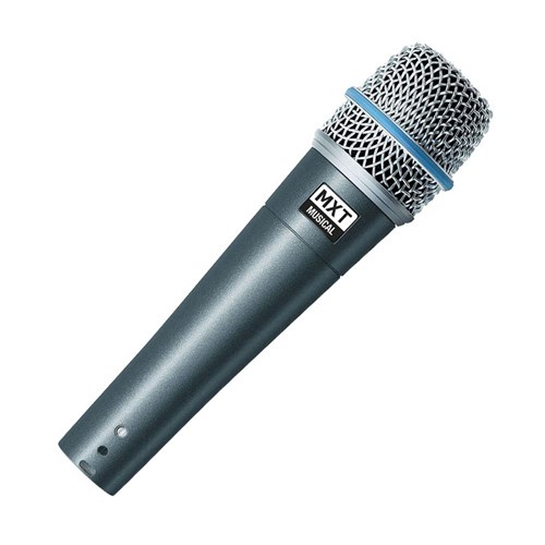 Microfone Dinamico Pro Btm-57A - Kit 3 Pecas com Maleta e Cachimbo