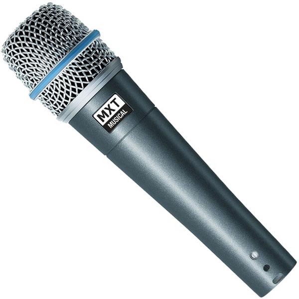 Microfone Dinâmico Pro Maleta Cachimbo 3 Peças Btm-57A Mxt
