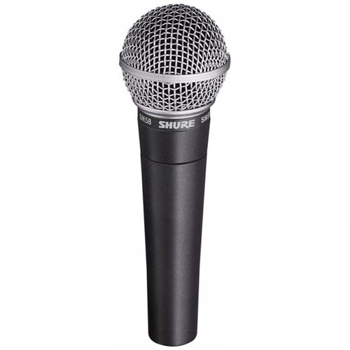 Microfone Dinâmico Shure SM 58-LC, Cardióide - com Fio