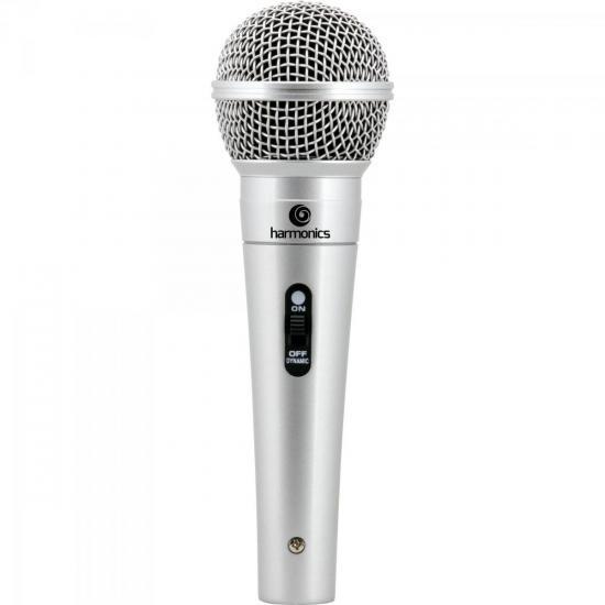 Microfone Dinâmico Supercardióide Cabo 4,5m MDC201 Prata HAR - Harmonics