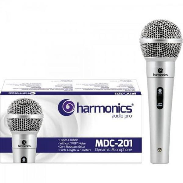 Microfone Dinâmico Supercardióide Mdc201 Prata - Harmonics