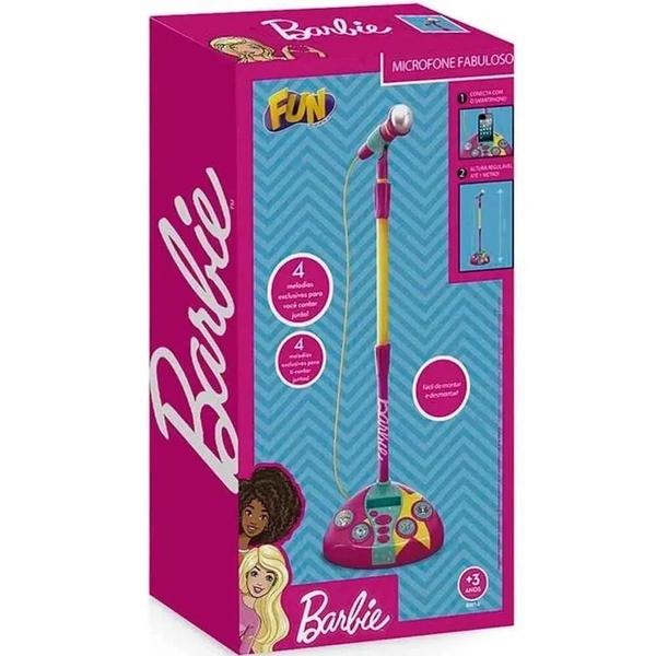 Microfone Fabuloso da Barbie com Função Mp3 - Fun