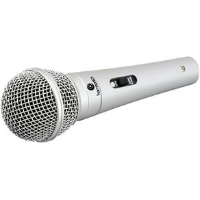 Microfone Harmonics Dinâmico Supercardióide Cabo 4,5M Mdc201 Prata
