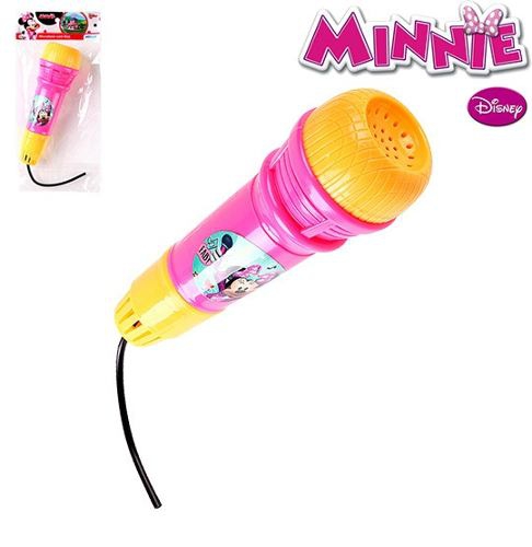 Microfone Infantil com Eco Divertido Minnie na Solapa - Etitoys