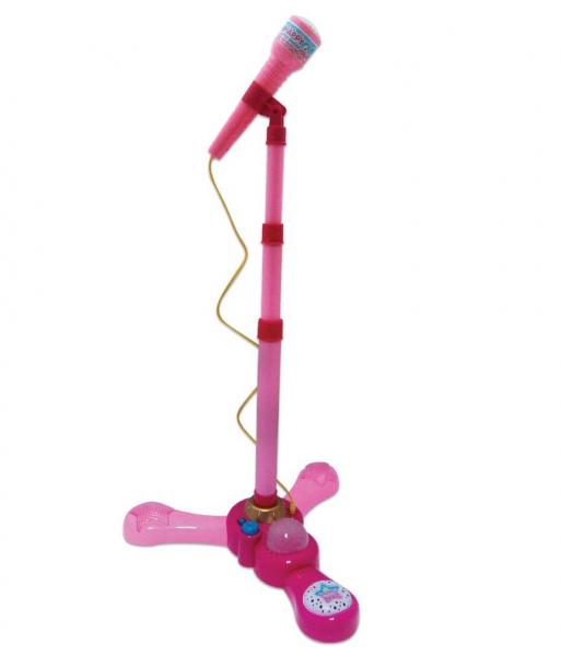 Tudo sobre 'Microfone Infantil com Pedestal Meninas Rosa Entrada MP3 - Fênix'