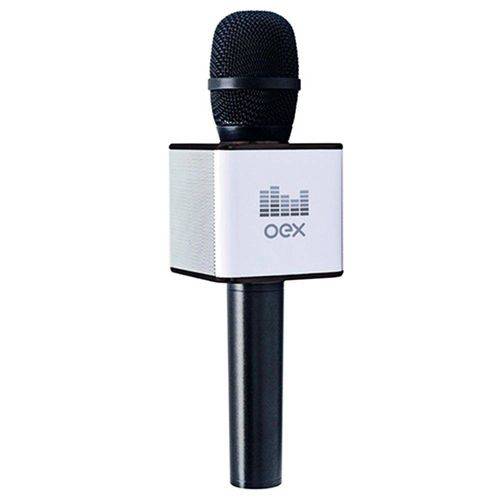 Tudo sobre 'Microfone Karaoke Bluetooth Oex 6w Rms Preto Mk-100'
