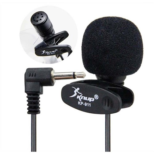 Microfone Lapela P2 Knup Kp-911